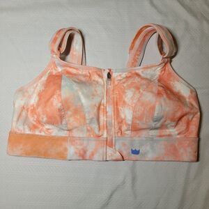 Pink White SheFit Ultimate Sports Bra High Impact Adjustable 2Luxe